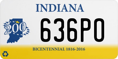 IN license plate 636PO