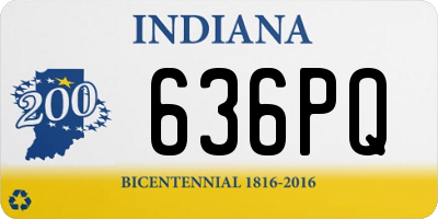 IN license plate 636PQ