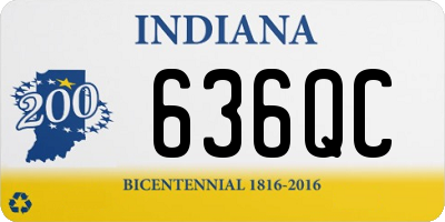 IN license plate 636QC