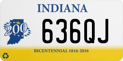 IN license plate 636QJ