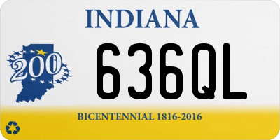 IN license plate 636QL