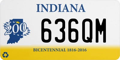 IN license plate 636QM