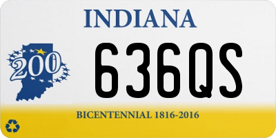 IN license plate 636QS