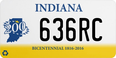 IN license plate 636RC