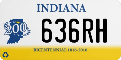 IN license plate 636RH