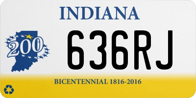 IN license plate 636RJ