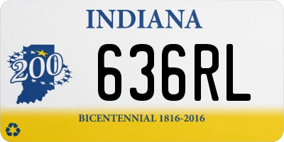 IN license plate 636RL