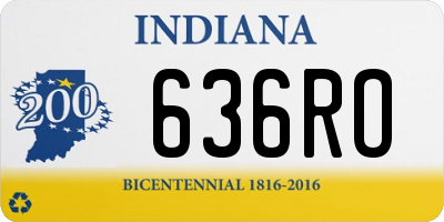 IN license plate 636RO