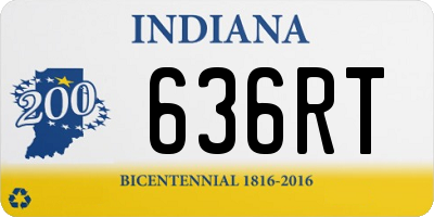 IN license plate 636RT