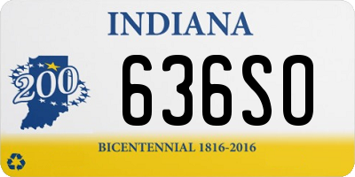 IN license plate 636SO