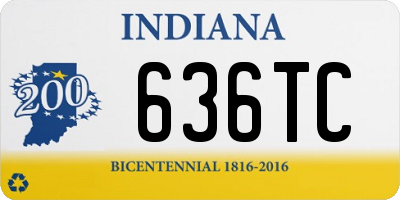 IN license plate 636TC