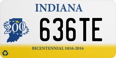 IN license plate 636TE