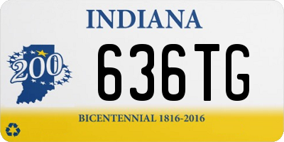 IN license plate 636TG