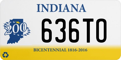 IN license plate 636TO