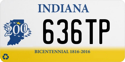 IN license plate 636TP