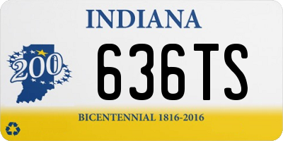 IN license plate 636TS