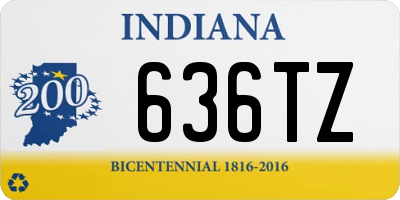 IN license plate 636TZ