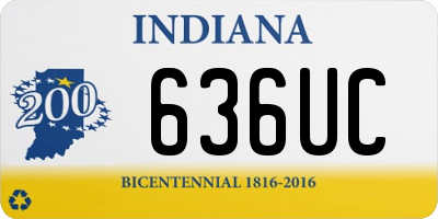 IN license plate 636UC