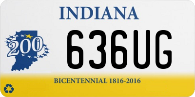 IN license plate 636UG