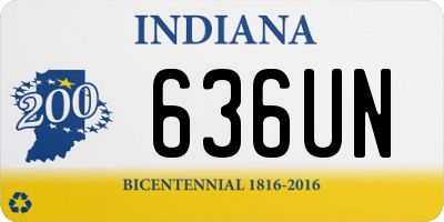 IN license plate 636UN