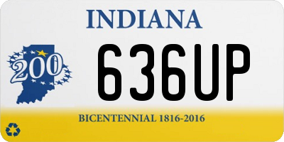 IN license plate 636UP