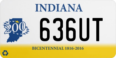 IN license plate 636UT