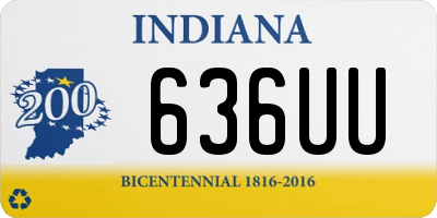 IN license plate 636UU