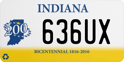 IN license plate 636UX