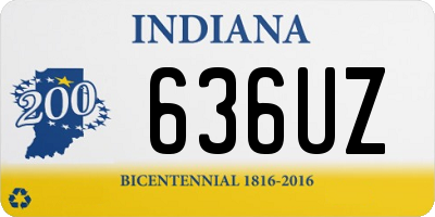 IN license plate 636UZ