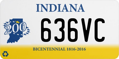 IN license plate 636VC