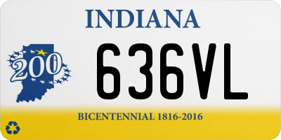 IN license plate 636VL