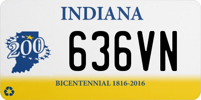 IN license plate 636VN