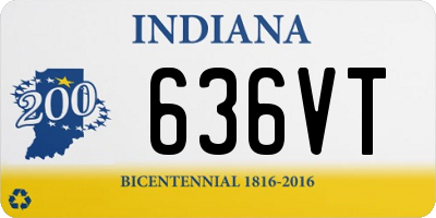 IN license plate 636VT