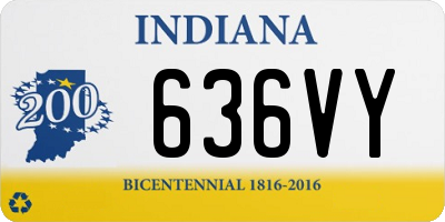 IN license plate 636VY