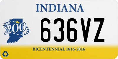 IN license plate 636VZ