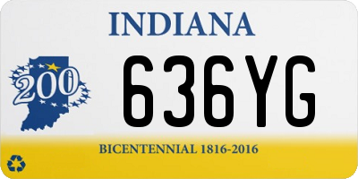 IN license plate 636YG