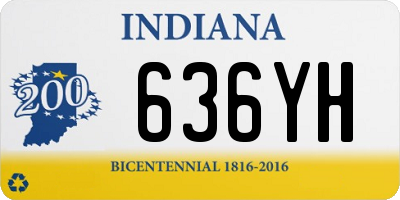 IN license plate 636YH