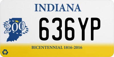 IN license plate 636YP