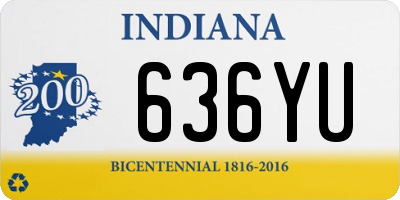 IN license plate 636YU