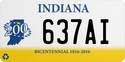 IN license plate 637AI