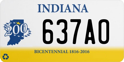 IN license plate 637AO