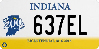 IN license plate 637EL