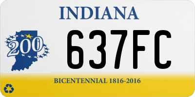 IN license plate 637FC