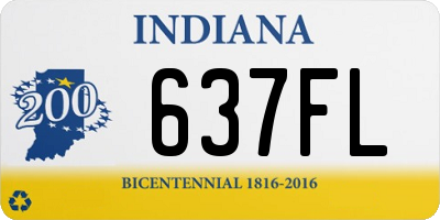 IN license plate 637FL