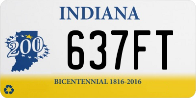 IN license plate 637FT