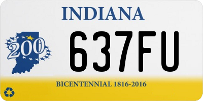 IN license plate 637FU