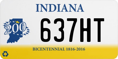 IN license plate 637HT