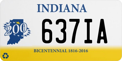 IN license plate 637IA