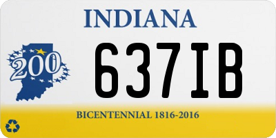 IN license plate 637IB