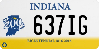 IN license plate 637IG